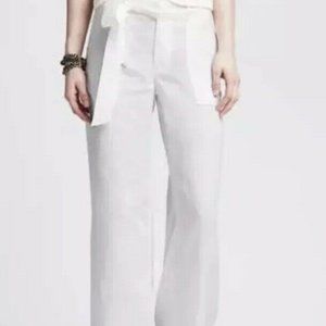 NWT Banana Republic Linen Tie Front Wide Leg Pants
